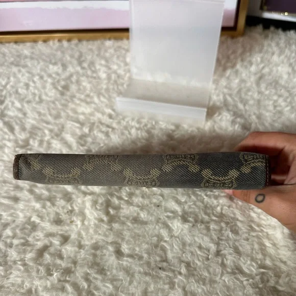 Ultra Rare Celine Denim Popularity Macadam Long Wallet Japan Exclusive - Picture 5 of 12